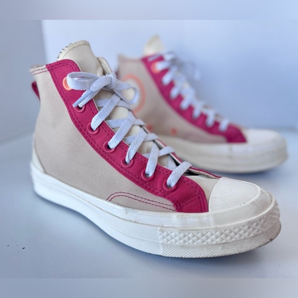 Converse All-Star Chuck 70 Hi Colorblock Rhubarb Pie Sneaker Shoes Size 7.5 - Picture 1 of 11